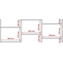 Ver imagem 2 de Nicho Organizador Decorativo de Parede Million Quarto Sala Escritório Branco