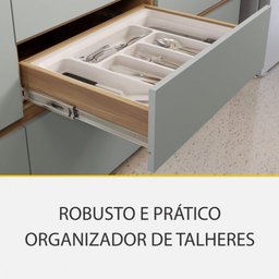 Cozinha Modulada 7 Peças Nesher Rainha Ripado 100% Mdf - 6