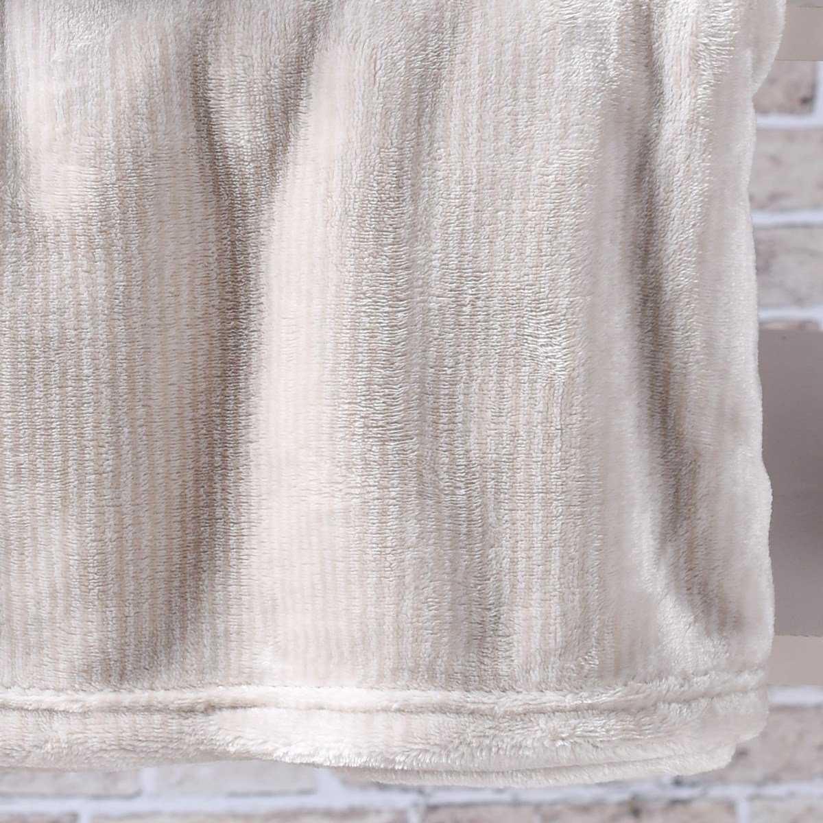 Manta Cobertor Casal Alpes Flannel Toque Extra Macil 300G/M² Porcelana - Tessi - 4