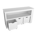 Ver imagem 3 de Organizador com Baús e Porta Livros Andy 100% Mdf Woodcore