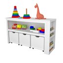 Ver imagem 1 de Organizador com Baús e Porta Livros Andy 100% Mdf Woodcore