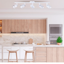 Ver imagem 2 de Spot Trilho de Sobrepor Moderno Direcionável Fokus 5 Lâmpadas E27 Bivolt:Branco/110V/220V