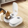 Alimentador Bebedouro Comedouro Temporizador Inteligente Raçao Agua Cachorro Gato Pet Bichos Comida  - 10