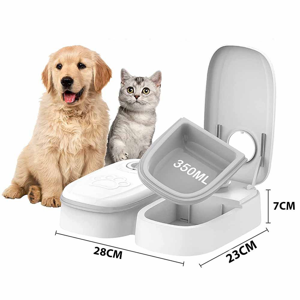 Alimentador Bebedouro Comedouro Temporizador Inteligente Raçao Agua Cachorro Gato Pet Bichos Comida  - 2