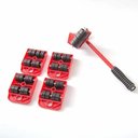 Ver imagem 2 de Kit Carrinho para Mover Móveis com 5 Peças para Geladeira, Fogão e Máquina de Lavar