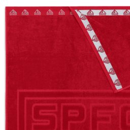 Toalha de Banho Buettner Jacquard Veludo Futebol Sao Paulo 70cmx140m Vermelho - 3