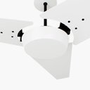 Ver imagem 2 de Ventilador de Teto Com Controle Remoto Natuvent Callis No Light 3 Pás Madeira Branco 220v