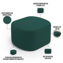 Ver imagem 3 de Puff Decorativo Orgânico para Living Quarto 70cm Doha W01 Bouclê Verde - Lyam Decor