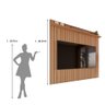 Painel Efeito Ripado 3d para Tv até 70 Polegadas Sevilla 183cm - 6