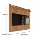 Ver imagem 7 de Painel Efeito Ripado 3d para Tv até 70 Polegadas Sevilla 183cm
