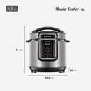 Ver imagem 2 de Panela de Pressão Elétrica Digital 6l Mondial Preto/inox 220v Pe-60-6l-i