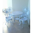 Ver imagem 2 de Conjunto de Mesa para Jardim Chinês com Mesa de 3 Pés em Alumínio Fundido Unifer Móveis