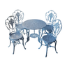 Conjunto de Mesa para Jardim Chinês com Mesa de 3 Pés em Alumínio Fundido Unifer Móveis - 1