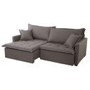 Ver imagem 3 de Sofá Cama Flora 02 Módulos de 120cm Br 15cm Meu Sofá Online A231 Linho Cinza Escuro