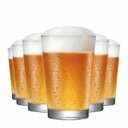 Ver imagem 4 de Kit 6 Copo chopp Brahma caldereta 350 ml Vidro Resistente
