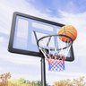 Tabela Cesta de Basquete Altura Ajustavel Rodinhas Jogo Partida Treino Quadra Ar Livre Resistente - 2