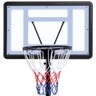 Tabela Cesta de Basquete Altura Ajustavel Rodinhas Jogo Partida Treino Quadra Ar Livre Resistente - 3