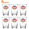 Jogo 6 Copo chopp Brahma caldereta 350 ml Vidro Resistente - 1