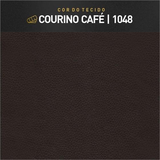 Conjunto 2 Poltrona Mona Luxo Madeira Maciça Tecido Corino:corino Café - 4