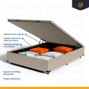 Ver imagem 7 de Cama Box Baú com Colchão de Molas Ensacadas Pillow Top Supreme Lux Casal 138cm