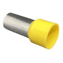 50x Kit Terminal Tubular Ilhós 70mm Amarelo Pré Isolado - 2