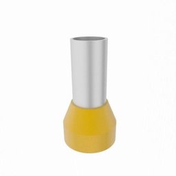 50x Kit Terminal Tubular Ilhós 70mm Amarelo Pré Isolado - 4