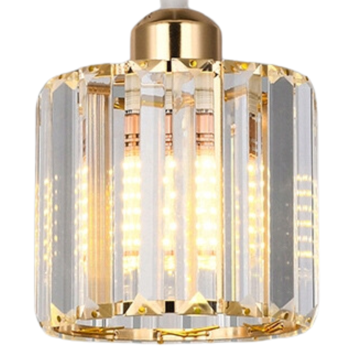 Ver imagem 7 de Luminária Lustre Pendente Teto 13cm Cristal Metal Gimpo Kjdd-e-001 Cor:dourado