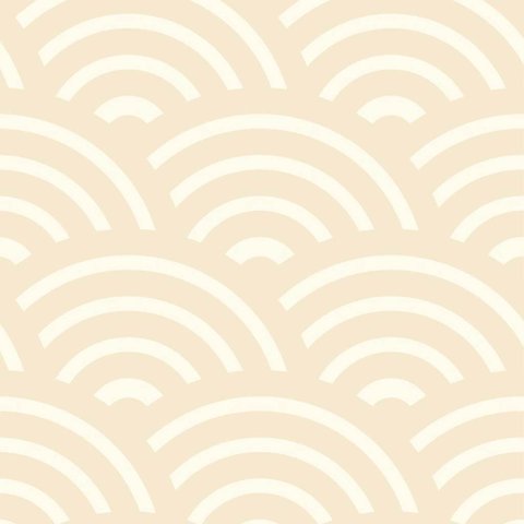 Papel de Parede Decorativo Listrado Baby Leque em Dois Tons de Bege 1,5m