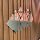Ver imagem 3 de Espelho Decorativo Em Acrílico Quadrado - 7 Peças