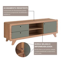 Rack para Tv 75 Polegadas 100% Mdf 180cm X 60cm Jimmy - 5