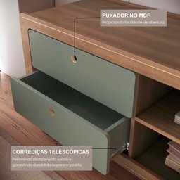 Rack para Tv 75 Polegadas 100% Mdf 180cm X 60cm Jimmy - 3