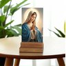 Placa Decorativa e Display de Mesa Virgem Maria Mãe de Jesus - 4
