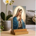 Ver imagem 3 de Placa Decorativa e Display de Mesa Virgem Maria Mãe de Jesus