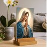 Placa Decorativa e Display de Mesa Virgem Maria Mãe de Jesus - 3