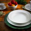 Ver imagem 3 de Jogo 6 Pratos Fundo Folk relevo Porcelana Branca Germer