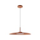 Ver imagem 1 de Lustre Pendente Dot Slim Redondo 55cm LED 3000k 19W Bivolt Terracota