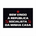 Ver imagem 2 de Tapete Capacho República Socialista da Minha Casa Divertido.