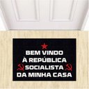 Ver imagem 1 de Tapete Capacho República Socialista da Minha Casa Divertido.