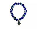 Ver imagem 1 de Pulseira Olho Grego e Pingentes Mão Hamsa Esoterica Talisma