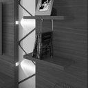 Ver imagem 2 de Estante Home Cross Off White/tauari Ripado para Tvs até 55 Polegadas 4 Portas, Luzes Led Embutidos