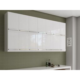 Armário Aéreo 14 Portas Alemanha Branco Brienza Movelaria - 1