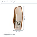 Ver imagem 3 de Espelho Moldurado MDF Cinamomo Harmonia