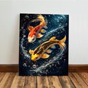 Ver imagem 4 de Kit 3 Quadro Decorativo Peixe Pesca Koi Carpa Moderno Qualidade Premium 40x28cm