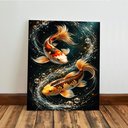 Ver imagem 5 de Kit 3 Quadro Decorativo Peixe Pesca Koi Carpa Moderno Qualidade Premium 40x28cm