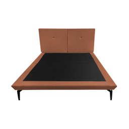 Estrutura para Cama Japonesa Toquio Casal com Cabeceira Almofada Linho Telha - 4