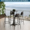 Ver imagem 5 de Mesa Bistrô Venice Fratini 110 Cm (altura) com Tampo Redondo 60 Cm (largura) Polipropileno Nude