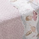 Ver imagem 4 de Kit Cobre Leito Rolinho Casal + Porta Travesseiro Toque Macio Ballet