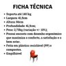 6 Cadeiras Plástico Pés Alumínio Encosto Ergonômico 140 Kg:Preto - 7