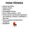 6 Cadeiras Plástico Pés Alumínio Encosto Ergonômico 140 Kg:Preto - 17