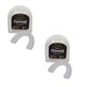 2 Protetor Bucal Anti Bruxismo Silicone Universal Branco - 4